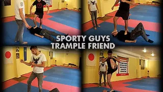 Sporty Guys Trample Friend