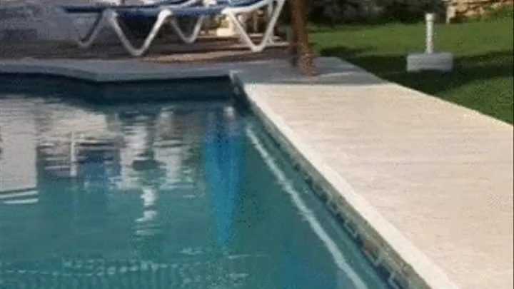 Foot Worship and Foot Job by the Pool