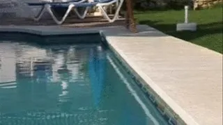 Foot Worship and Foot Job by the Pool