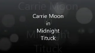 Carrie Moon in Midnight outdoor titfuck