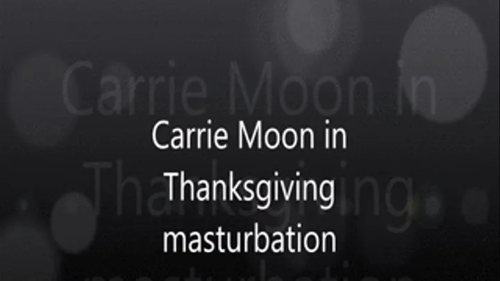 Thanksgiving Masturbation