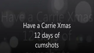 Carrie Xmas! - 12 days of xmas cumshots titfucks