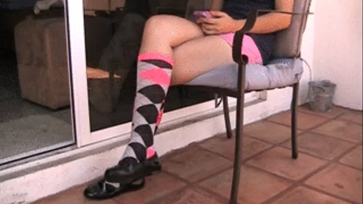 Wild knee socks and flats