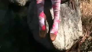 Waterfall pool ~ Penny loafers & argyle socks ~ Wet