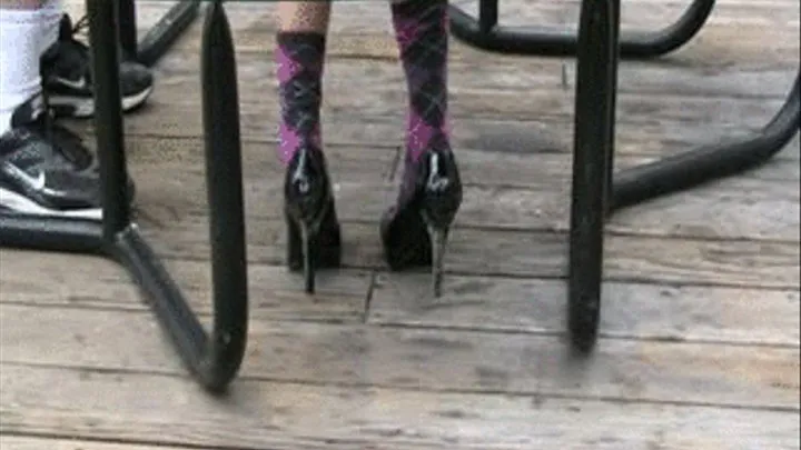 Baby doll high heels & argyle socks