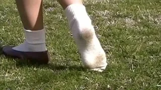 b2008: Dirty Bobby sox and flats at the baseball field