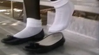 Shoeplay on the bleachers