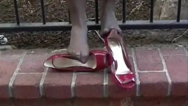 New red patent peep toe heels - The Brick Patio - Part 1