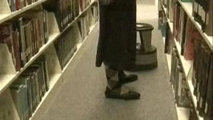 Penny loafers & argyle socks at the library