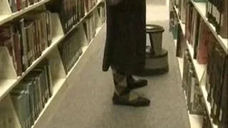 Penny loafers & argyle socks at the library