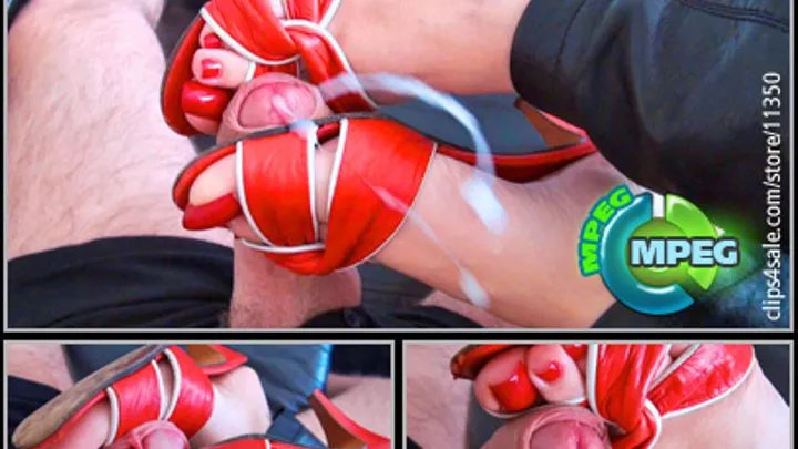 CUM ON RED LEATHER MULES 2011-03-09 (MPEG)