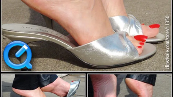 SILVER LEATHER MULES 2011-03-25a