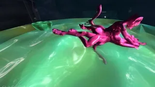 Alien GooCat Slime SexFight