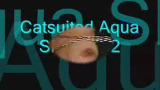 Catsuited slut underwater in bathtub part 2