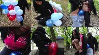 Kelly Summer - Outdoor Balloons Sex Special