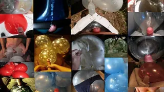 Cum on balloons compilation - Quicktime