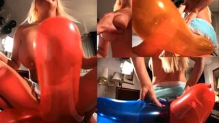 Jacky Joy - POV Titty fuck balloons sit to pop