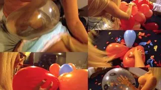 Jacky Joy - POV doggy style balloons pop