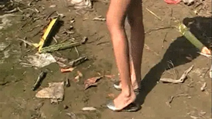 Silver flats barefoot @ the beach ~ Wet