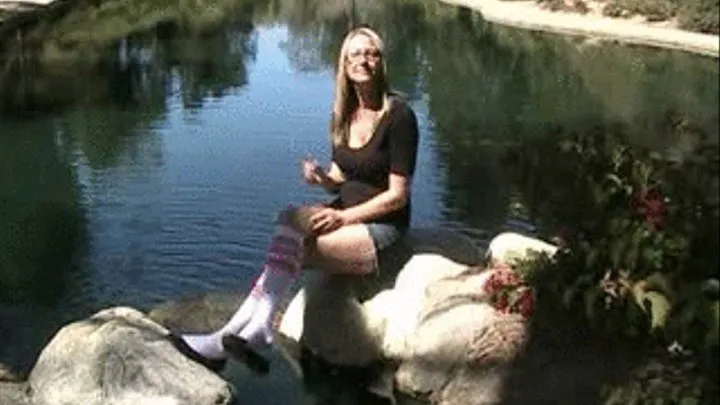 Waterfall pond ~ New flats & knee socks