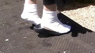 Heel crush at the playground