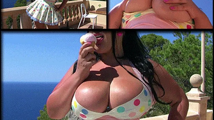 Big Tits - Summer & Ice Cream - Retro Blowjob & Handjob with Pink Nails - Cum in my Mouth // SHORT VERSION (DVD Qualtiy - x 576)
