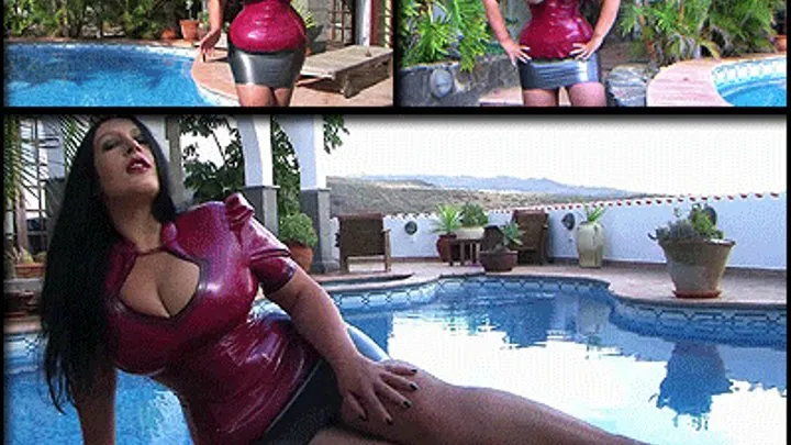 Busty Latex Blowjob Queen - Blowjob & Handjob in the Garden - Cum on my Tits // SHORT VERSION (DVD Qualtiy - x 576)