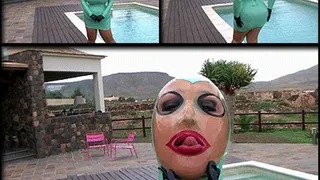 The Fetish Lady with latex mask - Blowjob & Handjob with Latex Gloves and Mask - Cum in my Mouth