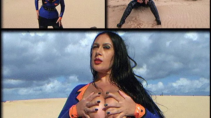 Blowjob Officer in the Dune - Public Latex Blowjob & Handjob - Cum in my Mouth // SHORT VERSION (DVD Qualtiy - x 576)