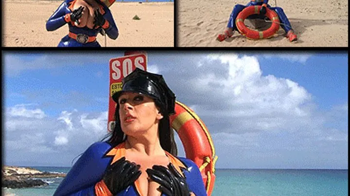 Busty Beach Police - Public Blowjob & Handjob with Black Latex Gloves - Cum on my Tits // SHORT VERSION (DVD Qualtiy - x 576)