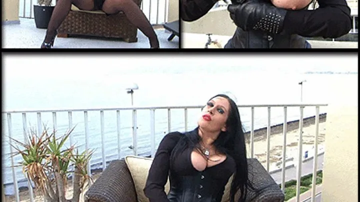 Your Nasty Leather Slut - Outdoor Blowjob & Handjob with Leather Gloves - Fuck my Mouth - Cum in my Tits // LONG VERSION (DVD Qualtiy - x 576)