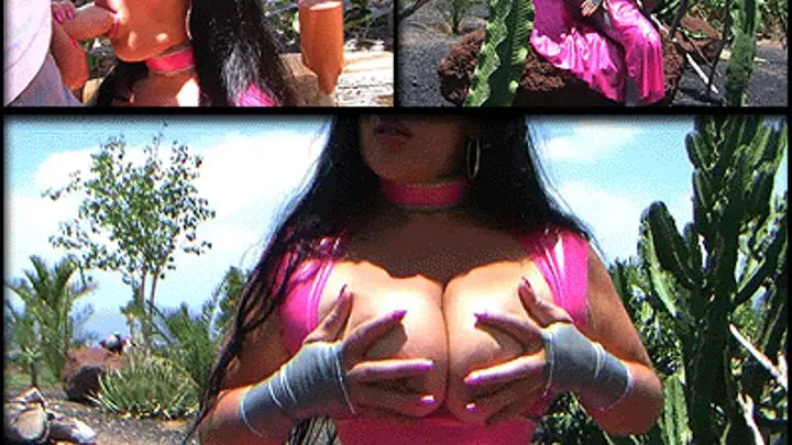 Nasty Latex Glamour Princess - Blowjob & Handjob in the Garden - Cum on my Big natural Tits // LONG VERSION (DVD Qualtiy - x 576)