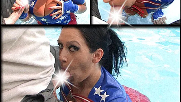 Rubber Blowjob & Handjob in the Swimming Pool - Fuck my Nasty Mouth - Cum on my Tits // SHORT VERSION (DVD Qualtiy - x 576)