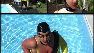 The Busty Latex Mask Bee Outdoor Blowjob & Handjob Cum on my Mask // SHORT VERSION (DVD Qualtiy - x 576)