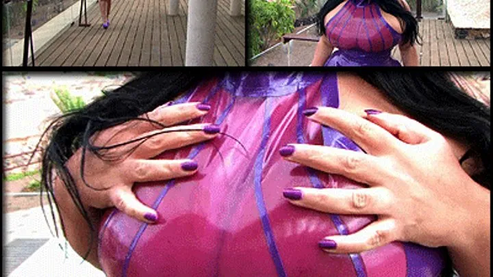 Transparent Latex & Big Tits Dirty Blowjob & Handjob with Long Purple Nails Cum in my Mouth // SHORT VERSION (DVD Qualtiy - x 576)