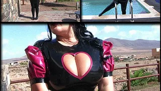 Your Latex Heart Babe Blowjob & Handjob with Black Latex Gloves Cum on my Tits // LONG VERSION (DVD Qualtiy - x 576)