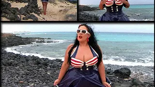 Your Rockabilly Slut on the Beach Public Blowjob & Handjob Cum on my Tits // SHORT VERSION (HDV 1280 x 720)