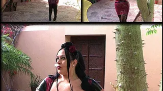 Busty Latex Flower Lady in the Garden Hot Blowjob & Handjob Cum on my Tits // LONG VERSION (DVD Qualtiy - x 576)