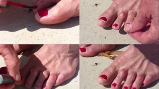 Painting my toenails in May