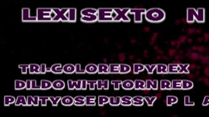 Lexi Sexton Tri-Colored Dildo In Red Pantyhose! / IPOD 640 X 360