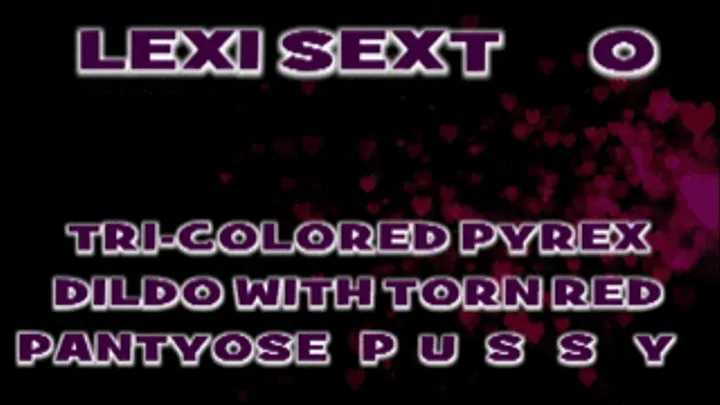 Lexi Sexton Tri-Colored Dildo In Red Pantyhose! - WMV