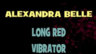 Alexandra Belle Red Slim Vibrator! - HD MP4