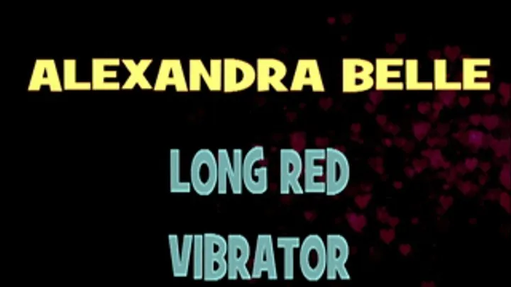 Alexandra Belle Red Slim Vibrator! - HD X 720