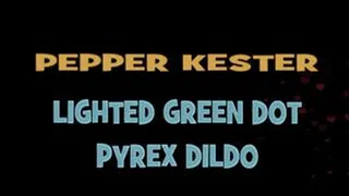 Pepper Kester Green Dot Lighted Dildo! - HD