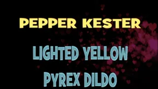 Pepper Kester Lighted Yellow Dildo! - HD