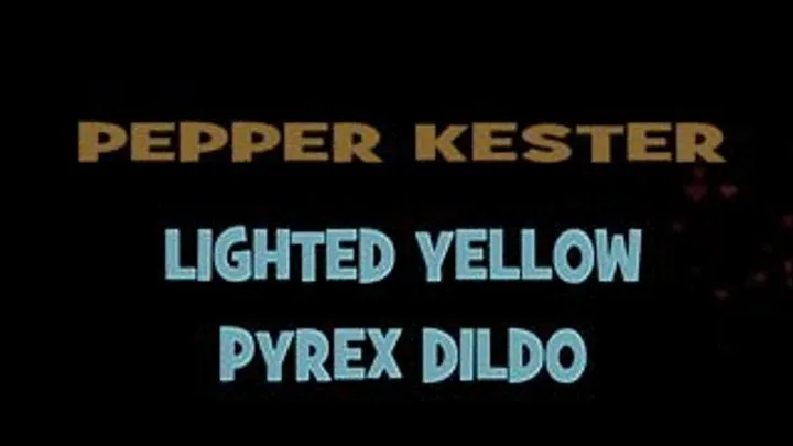 Pepper Kester Lighted Yellow Dildo! - 1440 X 1080