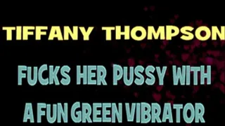 Tiffany Thompson And A Green Vibrator!! - 640 X 360