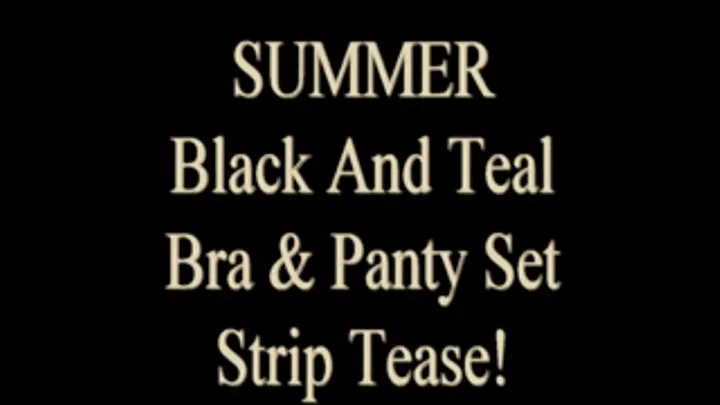 Summer Black And Teal Strip!