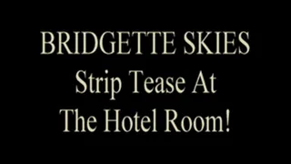 Bridgette Skies Hotel Room Strip!