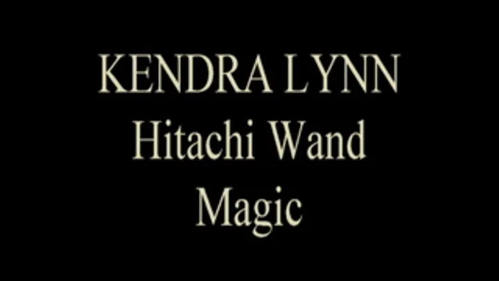 Kendra Lynn Uses Hitachi Wand